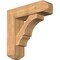 Ekena Millwork Balboa Craftsman Smooth Bracket w/ Offset Brace, Western Red Cedar, 7 1/2"W x 26"D x 26"H BKT0806X26X26BOA04SWR - alternate 1